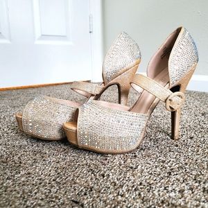 Rose Gold Platform Heels